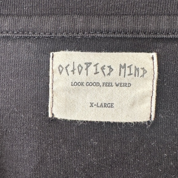 Octopied Mind “Burnt Out” Desert Skull Crop Tee | Size XL | Alt Streetwear - Picture 3 of 5